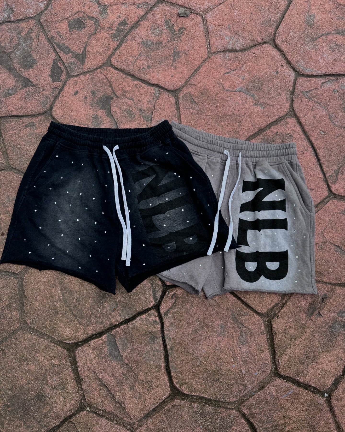 NLB rhinestone shorts