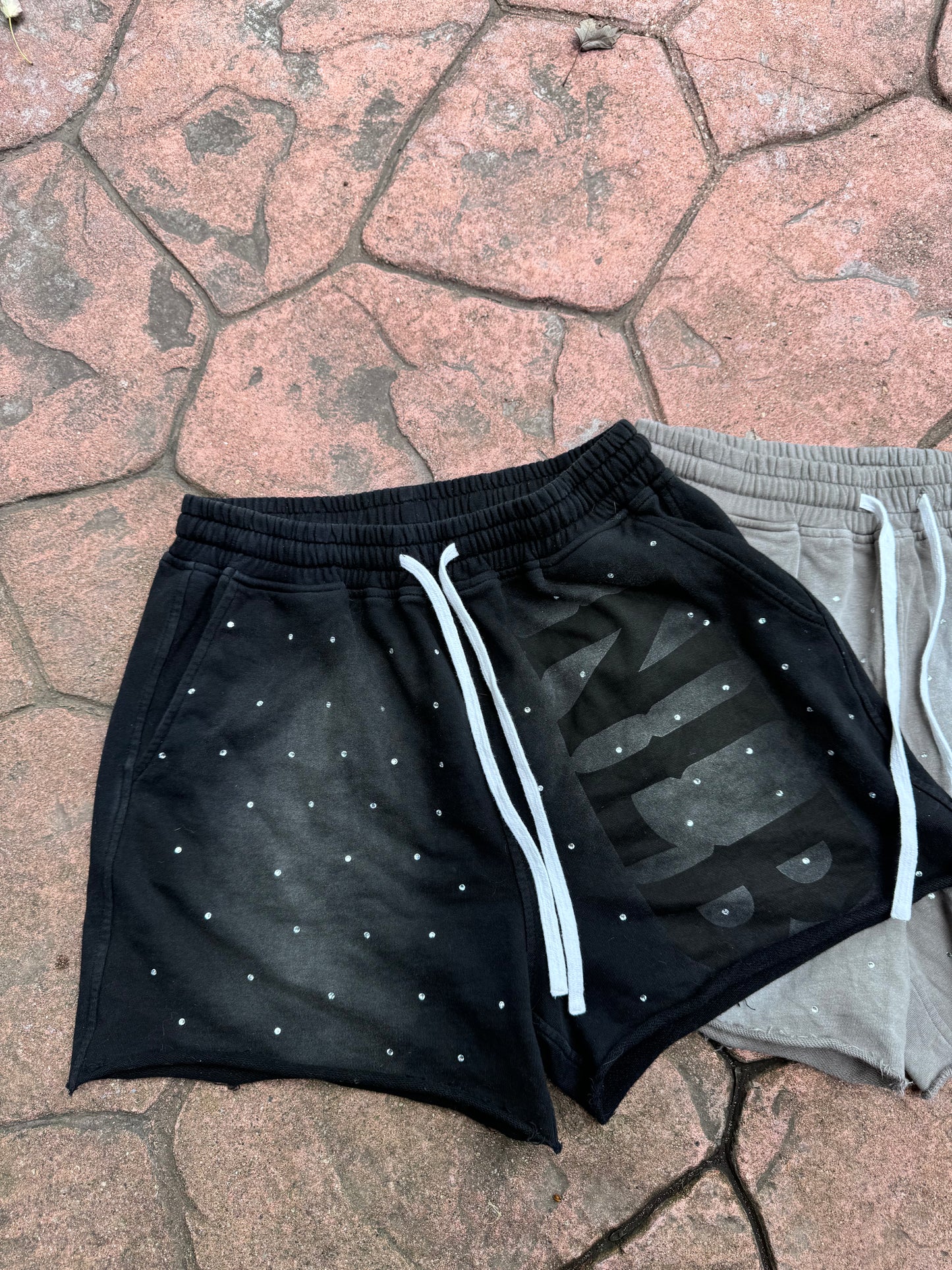NLB rhinestone shorts